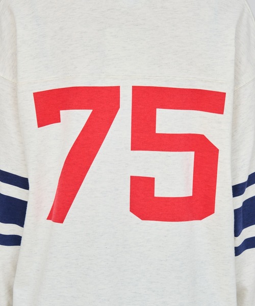 Champion（チャンピオン）の「【Champion/チャンピオン】キッズ ロングスリーブフットボールTシャツ（Tシャツ/カットソー・キッズ・オートミール/ブラック系その他/ホワイト・130/120/110/100/160/150/140）」の19枚目の写真