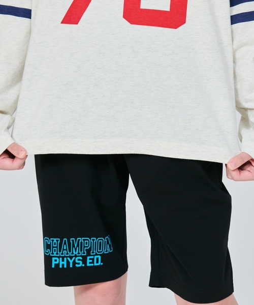 Champion（チャンピオン）の「【Champion/チャンピオン】キッズ ロングスリーブフットボールTシャツ（Tシャツ/カットソー・キッズ・オートミール/ブラック系その他/ホワイト・130/120/110/100/160/150/140）」の22枚目の写真