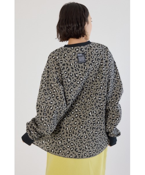 RODEO CROWNS WIDE BOWL(ロデオクラウンズワイドボウル)の「SHARE パターンワッフルトップス(Tシャツ/カットソー・レディース・ベージュ系その他/ブラック系その他/グリーン系その他2・LARGE/MEDIUM)」の12枚目の写真