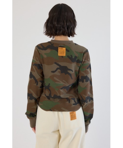 RODEO CROWNS WIDE BOWL(ロデオクラウンズワイドボウル)の「SHARE パターンワッフルトップス(Tシャツ/カットソー・レディース・ベージュ系その他/ブラック系その他/グリーン系その他2・LARGE/MEDIUM)」の22枚目の写真