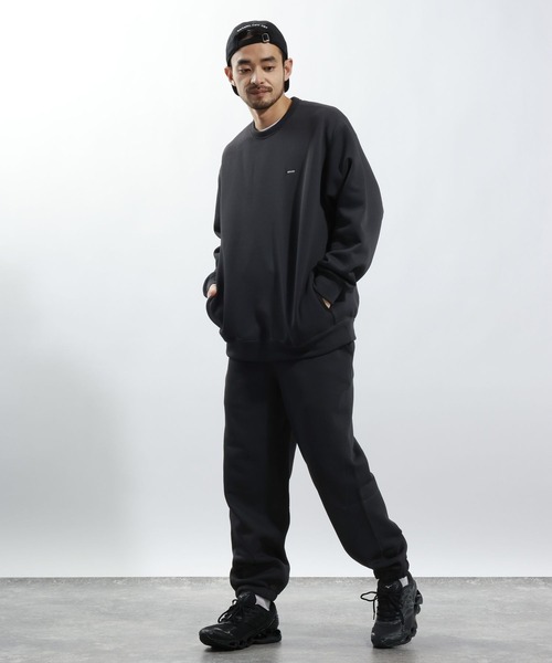 BAYFLOW（ベイフロー）の「【軽量・ストレッチ】フレックスフリースプルオーバー[セットアップ可]（Tシャツ/カットソー・メンズ・ブラック/ベージュ・MEDIUM/LARGE）」の10枚目の写真