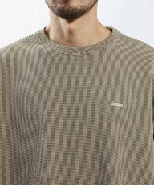 BAYFLOW（ベイフロー）の「【軽量・ストレッチ】フレックスフリースプルオーバー[セットアップ可]（Tシャツ/カットソー・メンズ・ブラック/ベージュ・MEDIUM/LARGE）」の3枚目の写真