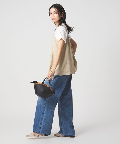 green label relaxing(グリーンレーベルリラクシング)の「シアーエア キャミソール マシンウォッシャブル(キャミソール・レディース・ブラック/ダークブラウン/ベージュ・FREE)」の11枚目の写真