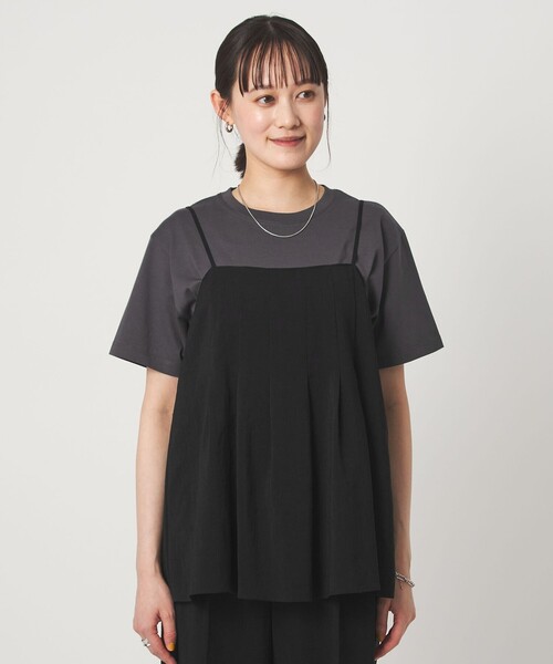 green label relaxing(グリーンレーベルリラクシング)の「シアーエア キャミソール マシンウォッシャブル(キャミソール・レディース・ブラック/ダークブラウン/ベージュ・FREE)」の17枚目の写真