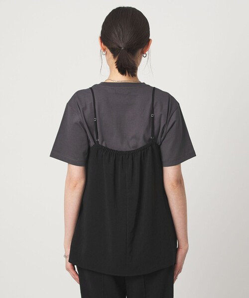 green label relaxing(グリーンレーベルリラクシング)の「シアーエア キャミソール マシンウォッシャブル(キャミソール・レディース・ブラック/ダークブラウン/ベージュ・FREE)」の19枚目の写真