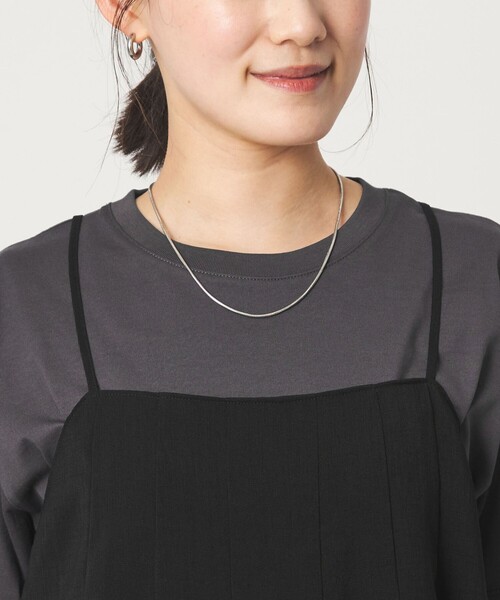 green label relaxing(グリーンレーベルリラクシング)の「シアーエア キャミソール マシンウォッシャブル(キャミソール・レディース・ブラック/ダークブラウン/ベージュ・FREE)」の20枚目の写真