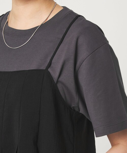 green label relaxing(グリーンレーベルリラクシング)の「シアーエア キャミソール マシンウォッシャブル(キャミソール・レディース・ブラック/ダークブラウン/ベージュ・FREE)」の21枚目の写真