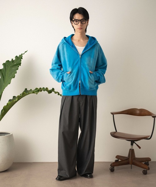 LUCY（ルーシー）の「LUCY/【26年春新作】ショートZIPパーカー（パーカー・メンズ・レッド系その他/ブルー系その他/杢グレー/ブラック系その他・LARGE/MEDIUM）」の17枚目の写真