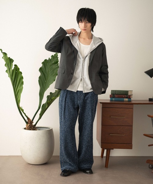 LUCY（ルーシー）の「LUCY/【26年春新作】ショートZIPパーカー（パーカー・メンズ・レッド系その他/ブルー系その他/杢グレー/ブラック系その他・LARGE/MEDIUM）」の16枚目の写真