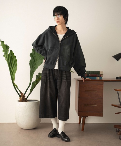 LUCY（ルーシー）の「LUCY/【26年春新作】ショートZIPパーカー（パーカー・メンズ・レッド系その他/ブルー系その他/杢グレー/ブラック系その他・LARGE/MEDIUM）」の15枚目の写真