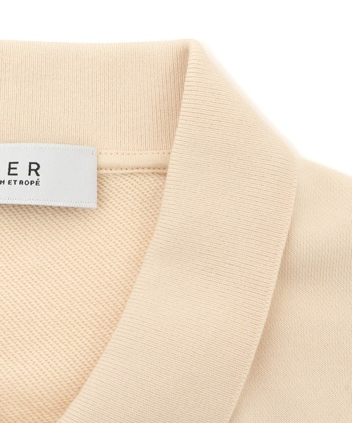 ADAM ET ROPE'（アダムエロペ）の「【WEB限定】ポロ襟フォルムプルオーバー（スウェット・レディース・オフホワイト/ネイビー/ピンク系その他2・FREE）」の20枚目の写真