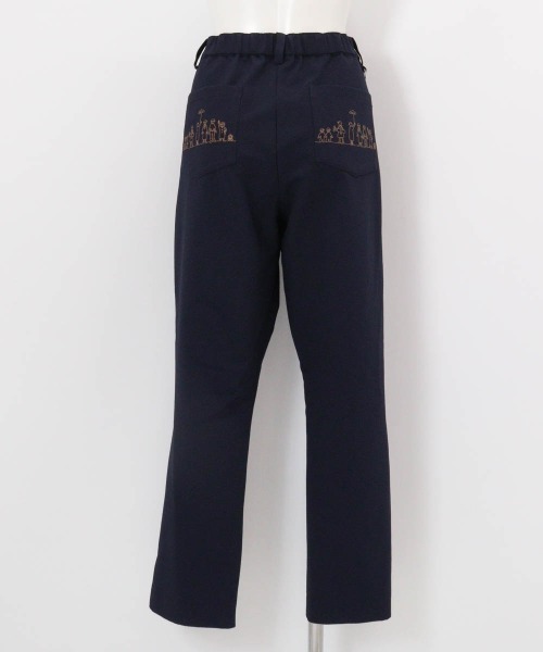 Picone CLUB(ピッコーネクラブ)の「速乾サッカー地バック刺繍パンツ(その他パンツ・レディース・ライトブルー/ネイビー/ベージュ・LL/L/M/S)」の9枚目の写真