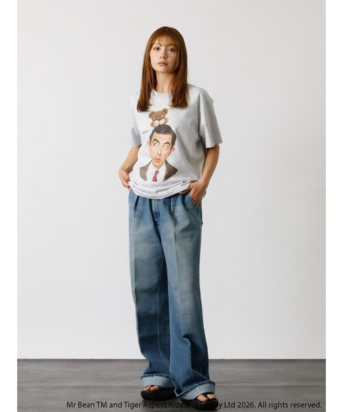 GOOD ROCK SPEED（グッドロックスピード）の「【GOOD ROCK SPEED/グッドロックスピード】Mr Bean Tshirt/ミスター・ビーンTシャツ/ユニセックス（Tシャツ/カットソー・メンズ・グレー系その他・M/L/XL）」の2枚目の写真