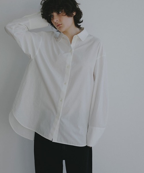 ETRE TOKYO(エトレトウキョウ)の「DEPENDREブロードシャツ(シャツ/ブラウス・レディース・ホワイト/ライトブルー/ライトピンク・FREE)」の2枚目の写真