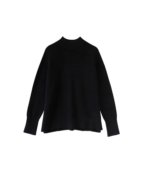 VASCARA(バスカラ)の「Horizon Half-neck Knitwear (4colors)(ニット/セーター・レディース・ブラウン/カーキ/ライトベージュ/ブラック・FREE)」の1枚目の写真