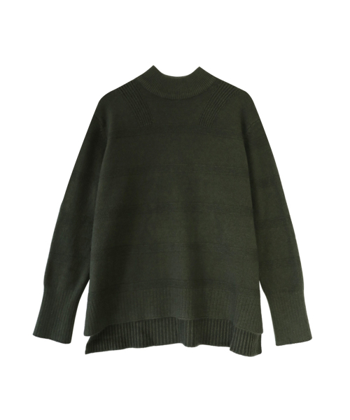 VASCARA(バスカラ)の「Horizon Half-neck Knitwear (4colors)(ニット/セーター・レディース・ブラウン/カーキ/ライトベージュ/ブラック・FREE)」の7枚目の写真