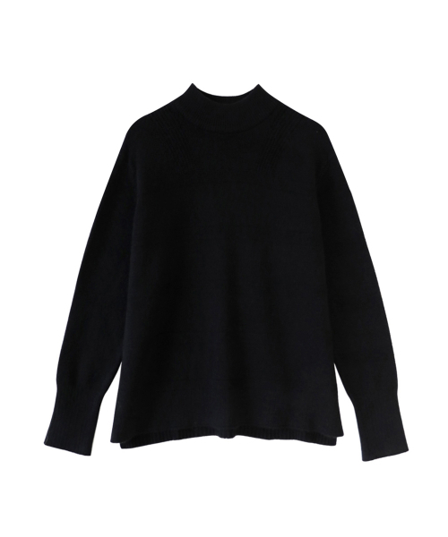 VASCARA(バスカラ)の「Horizon Half-neck Knitwear (4colors)(ニット/セーター・レディース・ブラウン/カーキ/ライトベージュ/ブラック・FREE)」の8枚目の写真