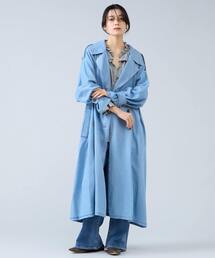 Liesse（リエス）の「テンセルデニムAライントレンチコート（トレンチコート）」