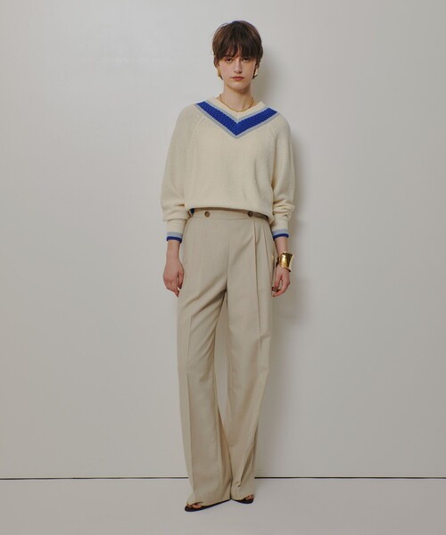 allureville（アルアバイル）の「ウェストタックデザインパンツ（その他パンツ・レディース・キャメル/ベージュ・1/2）」の6枚目の写真