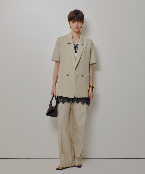 allureville（アルアバイル）の「ウェストタックデザインパンツ（その他パンツ・レディース・キャメル/ベージュ・1/2）」の7枚目の写真