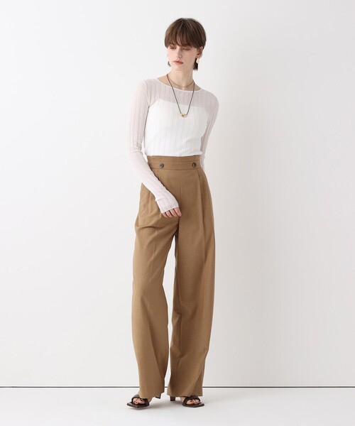 allureville（アルアバイル）の「ウェストタックデザインパンツ（その他パンツ・レディース・キャメル/ベージュ・1/2）」の19枚目の写真