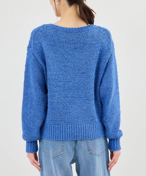 ROPE' PICNIC（ロペピクニック）の「フリンジヤーンラメニット（ニット/セーター・レディース・クリーム/ブルー系その他4/ラベンダー/キナリ・FREE）」の18枚目の写真