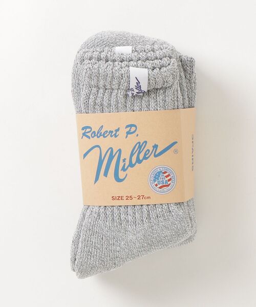 MILLER（ミラー）の「"02"≪Robert P. Miller≫3足セット ピスネーム クルーソックス（ソックス/靴下・メンズ・グレー/その他/ブラック/オフホワイト・25～27cm/23～25cm）」の6枚目の写真