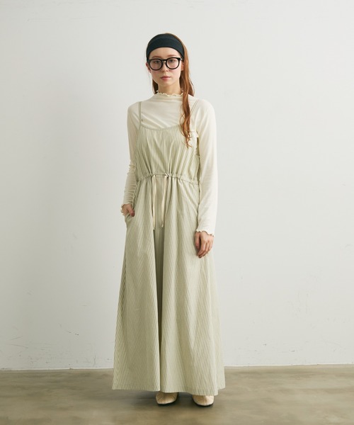 Crisp(クリスプ)の「メロウハイネックTシャツ(Tシャツ/カットソー・レディース・アイボリー/ブラック/イエロー・FREE)」の21枚目の写真