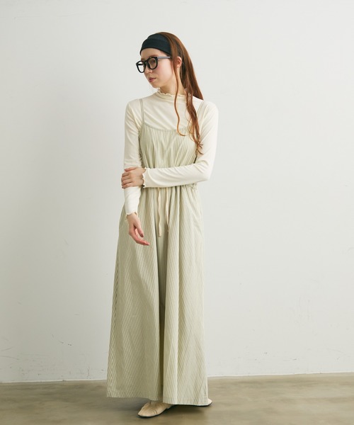 Crisp(クリスプ)の「メロウハイネックTシャツ(Tシャツ/カットソー・レディース・アイボリー/ブラック/イエロー・FREE)」の22枚目の写真