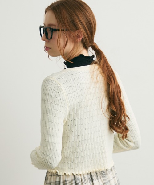 Crisp(クリスプ)の「メロウハイネックTシャツ(Tシャツ/カットソー・レディース・アイボリー/ブラック/イエロー・FREE)」の13枚目の写真