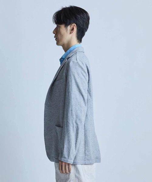 UNION STATION（ユニオンステーション）の「〈洗える〉ハニカムMIXテーラードジャケット（テーラードジャケット・メンズ・ライトグレー/ライトブルー/ネイビー・L/M/S/LL）」の19枚目の写真
