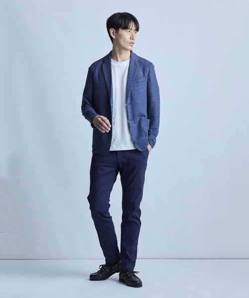 UNION STATION（ユニオンステーション）の「〈洗える〉ハニカムMIXテーラードジャケット（テーラードジャケット・メンズ・ライトグレー/ライトブルー/ネイビー・L/M/S/LL）」の8枚目の写真