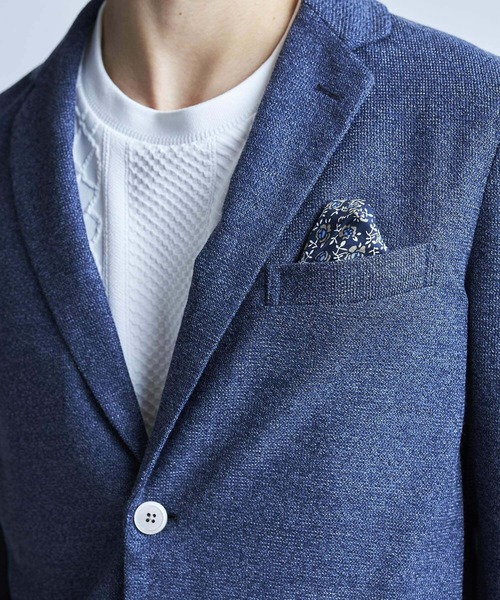 UNION STATION（ユニオンステーション）の「〈洗える〉ハニカムMIXテーラードジャケット（テーラードジャケット・メンズ・ライトグレー/ライトブルー/ネイビー・L/M/S/LL）」の9枚目の写真