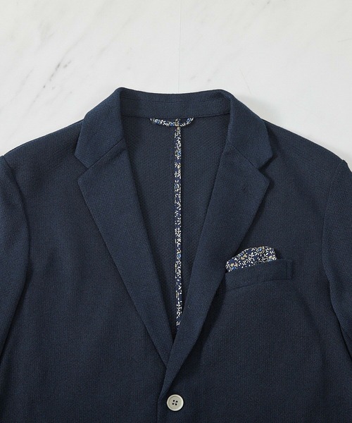 UNION STATION（ユニオンステーション）の「〈洗える〉ハニカムMIXテーラードジャケット（テーラードジャケット・メンズ・ライトグレー/ライトブルー/ネイビー・L/M/S/LL）」の13枚目の写真