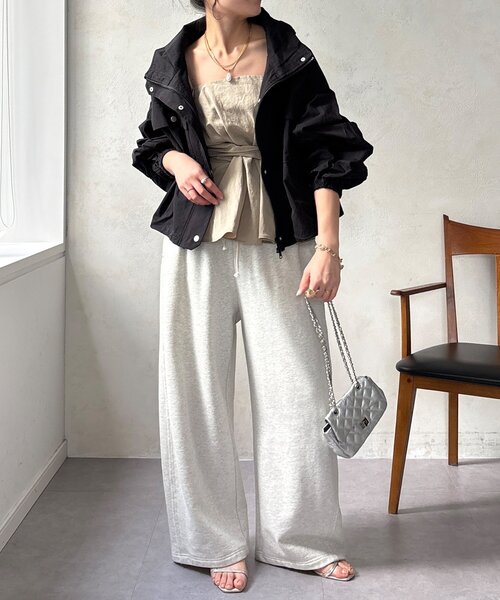 DouDou(ドゥドゥ)の「【WEB限定】ドロストボリュームスリーブブルゾン(その他アウター・レディース・ベージュ/カーキ/ブラック・FREE)」の17枚目の写真