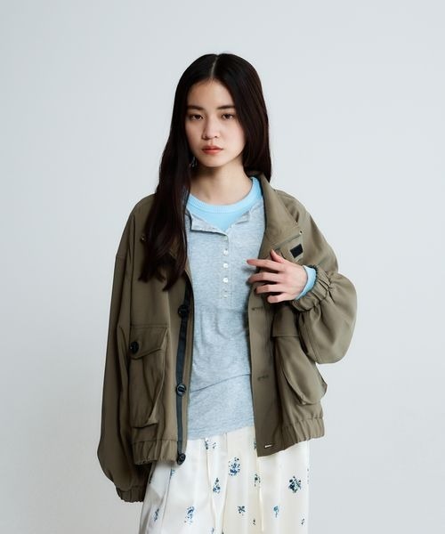 JEANASIS（ジーナシス）の「コンパクトリブTEE LS/655872（Tシャツ/カットソー・レディース・ブラック/ホワイト/ブルー・FREE）」の5枚目の写真