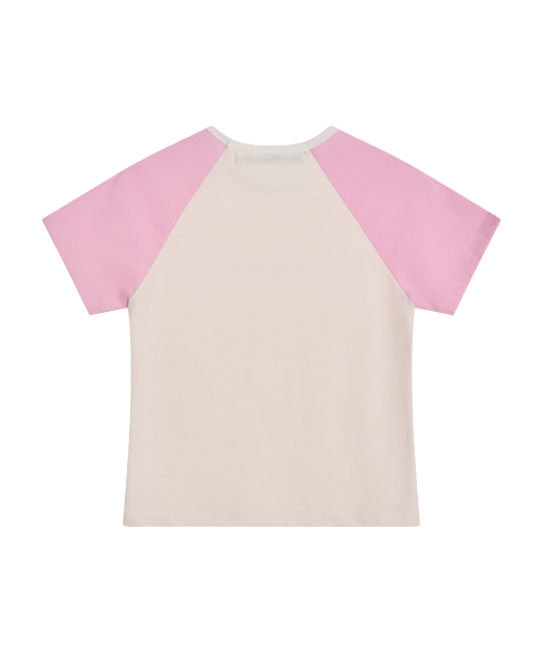 Rest&Recreation(レストアンドレクリエーション)の「RAGLAN HALF SLEEVE TOP - PINK(Tシャツ/カットソー・レディース・その他・SMALL/MEDIUM)」の2枚目の写真
