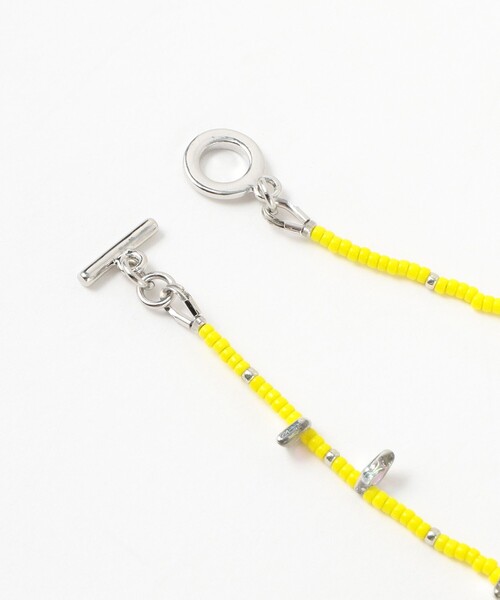 Ray BEAMS(レイビームス)の「カラービーズ マンテル ブレスレット(ブレスレット・レディース・サックスブルー/イエロー・ONE SIZE)」の4枚目の写真