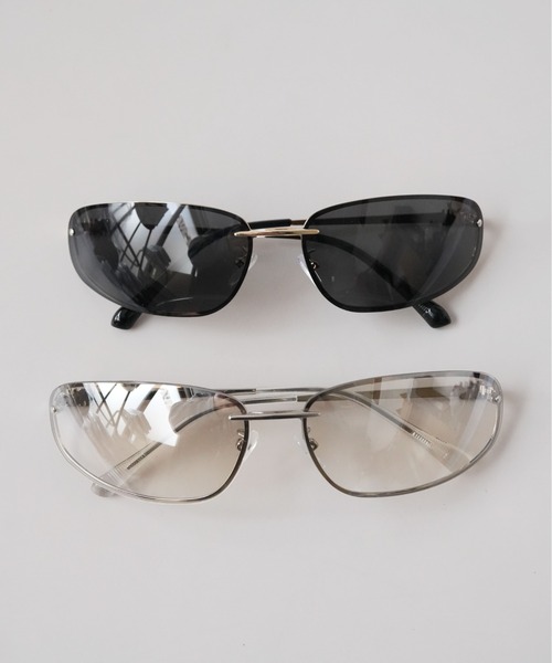 Port(ポート)の「【 Port / ポート 】 NEURO GLASS / サングラス メガネ モード Y2K 無機質感 #(サングラス・レディース・グレー/ブラック・FREE)」の3枚目の写真