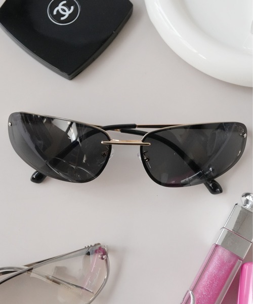 Port(ポート)の「【 Port / ポート 】 NEURO GLASS / サングラス メガネ モード Y2K 無機質感 #(サングラス・レディース・グレー/ブラック・FREE)」の4枚目の写真