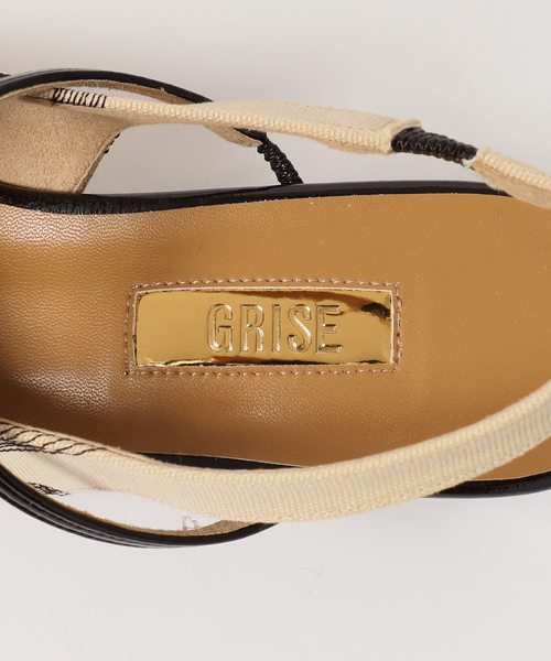 GRISE（グリーズ）の「《追加》GRISE4cmナロースクエアウェーブスリングバック（パンプス・レディース・ベージュ・25cm/24.5cm/24cm/23.5cm/23cm/22.5cm/22cm）」の16枚目の写真