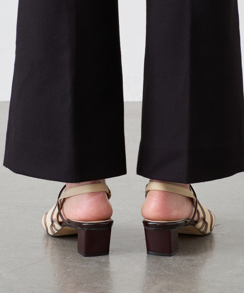 GRISE（グリーズ）の「《追加》GRISE4cmナロースクエアウェーブスリングバック（パンプス・レディース・ベージュ・25cm/24.5cm/24cm/23.5cm/23cm/22.5cm/22cm）」の21枚目の写真