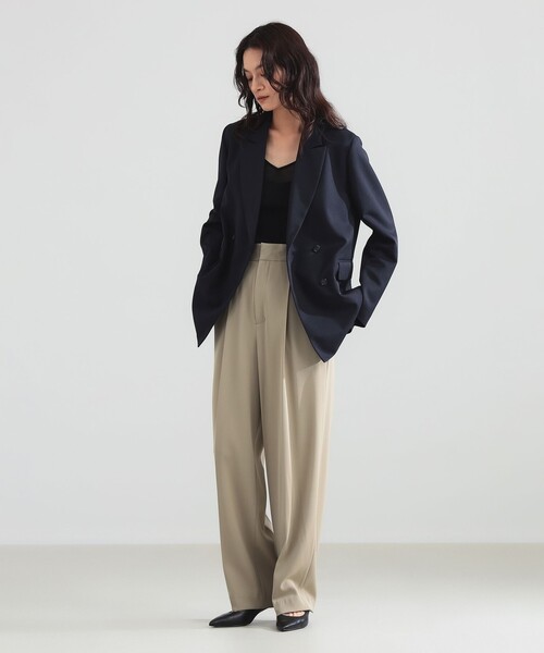Demi-Luxe BEAMS(デミルクス ビームス)の「【6/11値下げ】ダブルブレスト ジャケット(テーラードジャケット・レディース・チャコールグレー/ネイビー・38/36)」の9枚目の写真