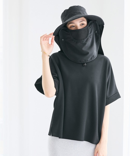 coca（coca）（コカ）の「撥水UV日除けハット（ハット・レディース・アイボリー/ブラック・ONE SIZE）」の9枚目の写真