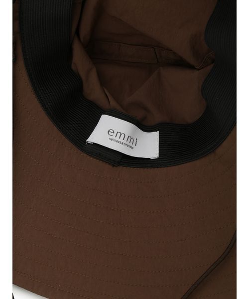 emmi（エミ）の「サンガードアウトドアハット/撥水/UVカット（ハット・レディース・アイボリー/ブラック/ブラウン・F）」の5枚目の写真