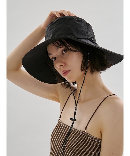 emmi（エミ）の「サンガードアウトドアハット/撥水/UVカット（ハット・レディース・アイボリー/ブラック/ブラウン・F）」の16枚目の写真