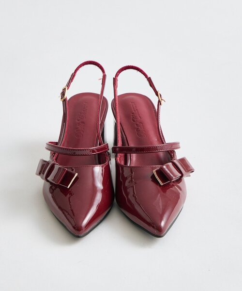 OLIVE des OLIVE（オリーブデオリーブ）の「【Belle Charme】Elegant Ribbon Mules（ドレスシューズ・レディース・レッド/オフホワイト/ブラック・SMALL/MEDIUM/LARGE）」の13枚目の写真