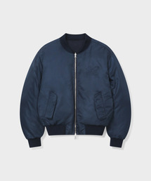 REVERSIBLE PUFFER BOMBER JACKET (NAVY)