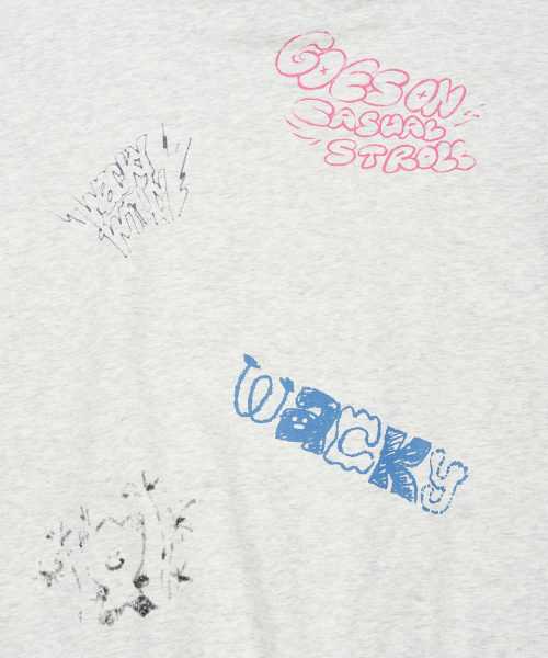 Wacky WiLLy(ワッキーウィリー)の「ドローインググラフィックフードスウェットライトグレー(パーカー・レディース・その他・SMALL/MEDIUM/LARGE/X-LARGE)」の9枚目の写真