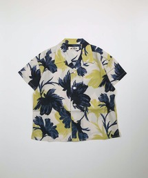 MAKE YOUR DAY（メイクユアデイ）の「宇宙と花柄テロテロ半袖シャツ■パパサイズ（シャツ/ブラウス）」